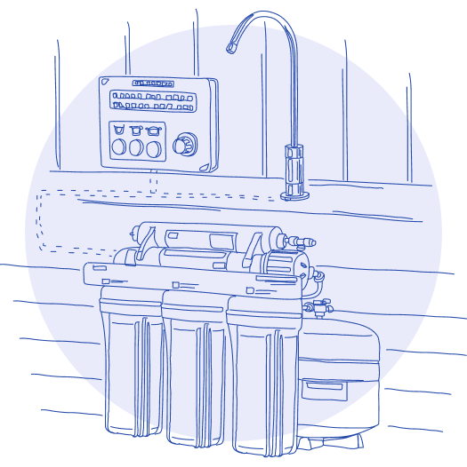 Illustration of a water filter problem solution 2