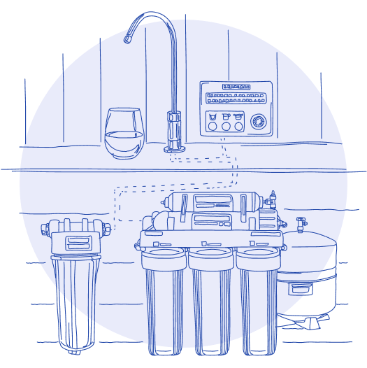 Illustration of a water filter problem solution 5